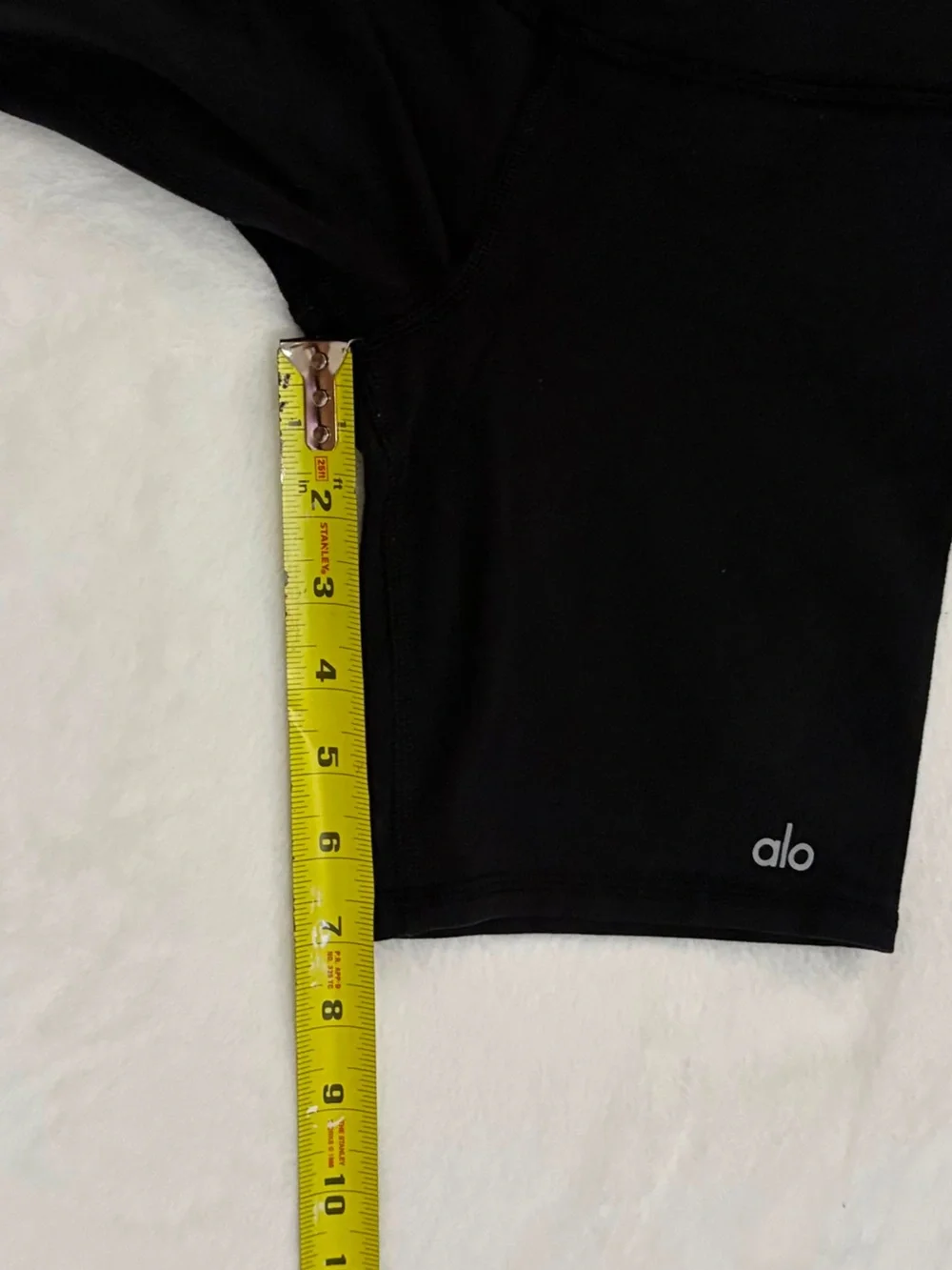 Alo High-Waist Black Bike Shorts